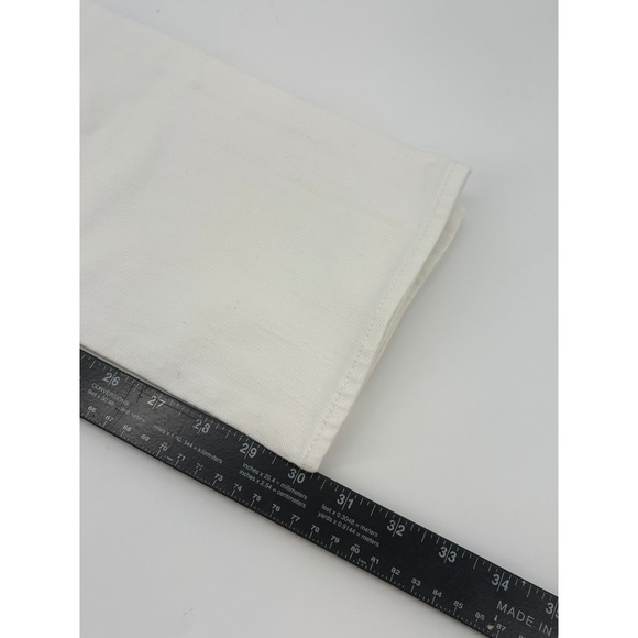 J. Crew White Stretch Denim Jeans Embellished Kiss Back‎ Pocket Women 27R - Picture 9 of 12